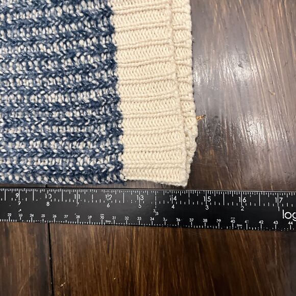 Fashion Fuse Women's Pullover Sweater Lace-Up Front Blue Size M - Picture 4 of 6